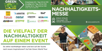 Flyer Green World Tour Düsseldorf 2019